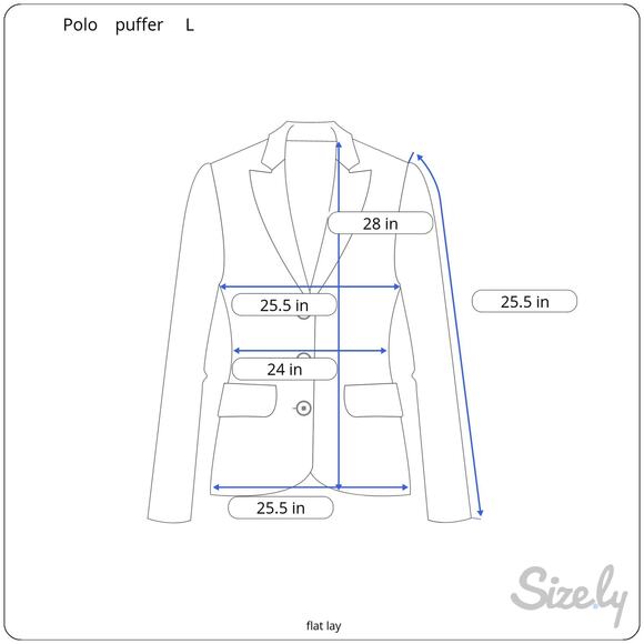 Polo Ralph Lauren Tan Water Repellent Belted Down Jacket Blazer Style Large New - Picture 13 of 13